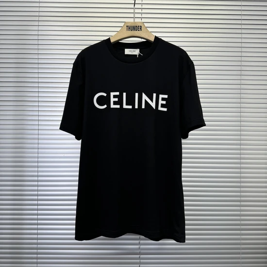 CELINE Loose-fit cotton jersey T-shirt セリーヌ コットンジャージールーズTシャツ