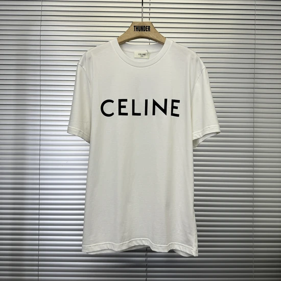 CELINE Loose-fit cotton jersey T-shirt セリーヌ コットンジャージールーズTシャツ