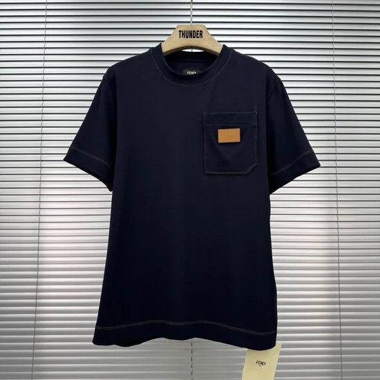 FENDI Leather Patch Pocket T-Shirt フェンディ レザーパッチポケット Tシャツ