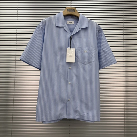 CELINE Open-collar shirt セリーヌ オープンカラーシャツ