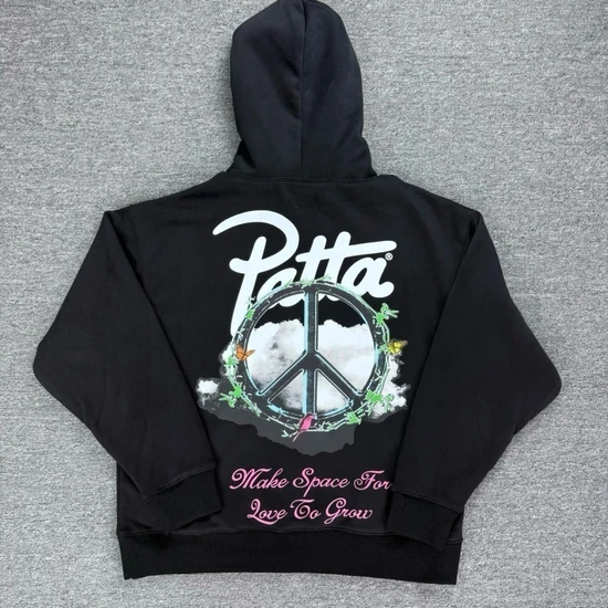 Patta Xerox Peace Boxy Hoodie パタ Xerox Peace ボクシー フーディー