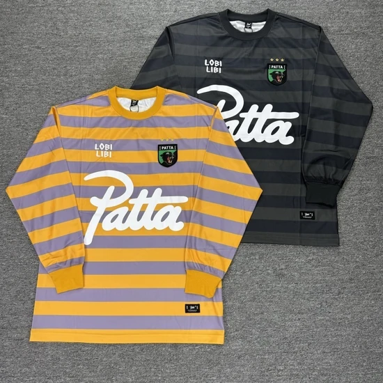 Patta Striped Longsleeve Football Jersey パタ ストライプ 長袖フットボールジャージ