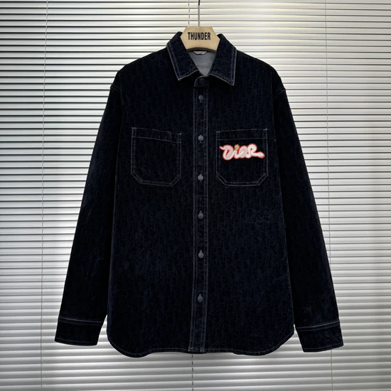 Dior x KAWS Year of the Snake Limited Edition Oblique Denim Shirt ディオール x カウズ イヤー・オブ・ザ・スネーク  オブリーク デニムシャツ