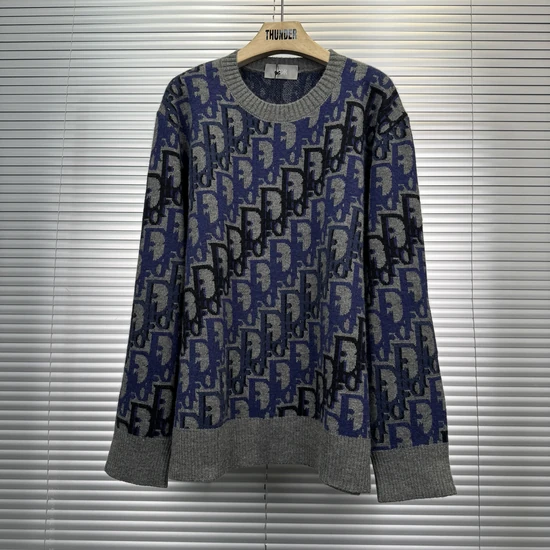 Dior Oblique wool jacquard Knit Sweater ディオール オブリーク ウールジャカード ニットセーター