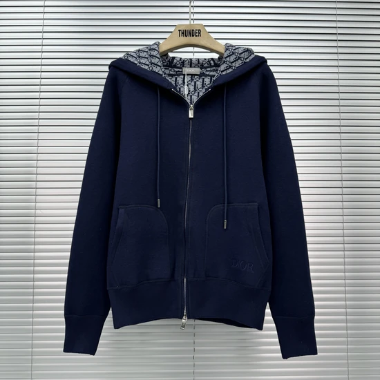 Dior Oblique Jacquard Zip-Up Hoodie ディオール オブリーク ジャカード ジップアップフーディー