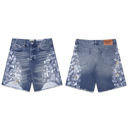 Gallery Dept Paint-splatter denim shorts ギャラリー デプト ショートパンツ