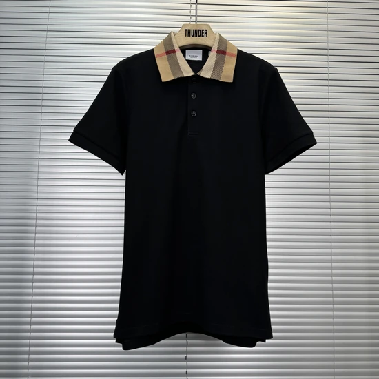 Burberry Checked-collar polo shirt バーバリー チェックカラー ポロシャツ