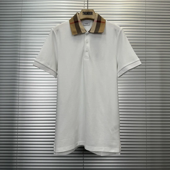 Burberry Checked-collar polo shirt バーバリー チェックカラー ポロシャツ