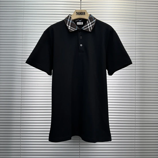Burberry Checked-collar polo shirt バーバリー チェックカラー ポロシャツ