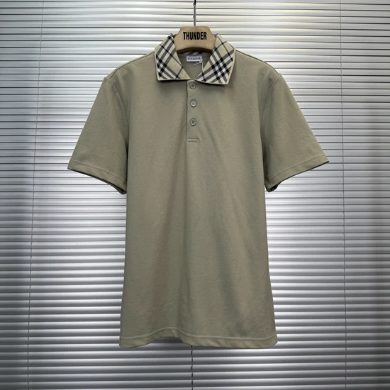 Burberry Checked-collar polo shirt バーバリー チェックカラー ポロシャツ