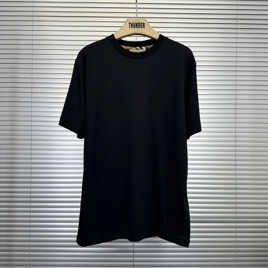 Burberry Check-Trim Cotton T-Shirt バーバリー チェックトリム コットンTシャツ