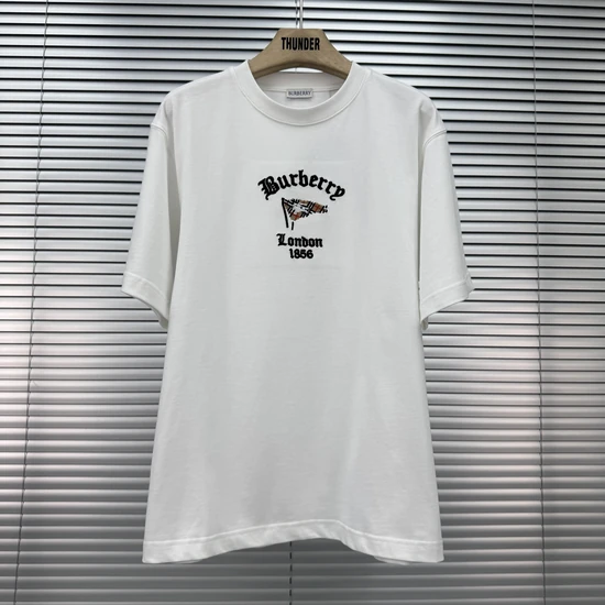 Burberry Checkered Flag Cotton T-Shirt バーバリー チェックフラッグ コットンTシャツ