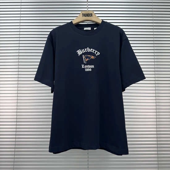 Burberry Checkered Flag Cotton T-Shirt バーバリー チェックフラッグ コットンTシャツ
