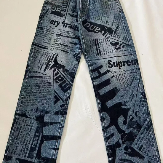 Supreme Regular Jean Newspaper シュプリーム レギュラー デニムパンツ ニュースペーパー