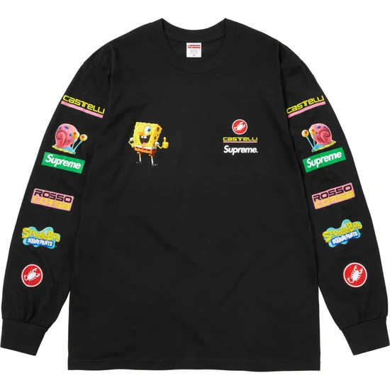 Supreme x SpongeBob x Castelli Racing L/S Tee シュプリーム スポンジボブ キャッスルレーシング ロンT