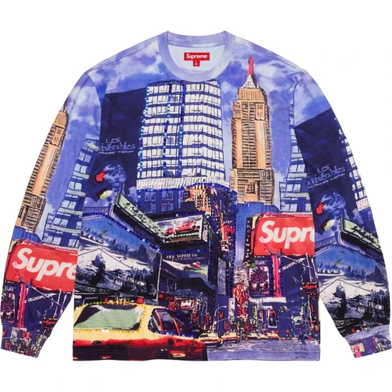 Supreme Skyline Sequin L/S Tee シュプリーム スカイライン スパンコール ロンT