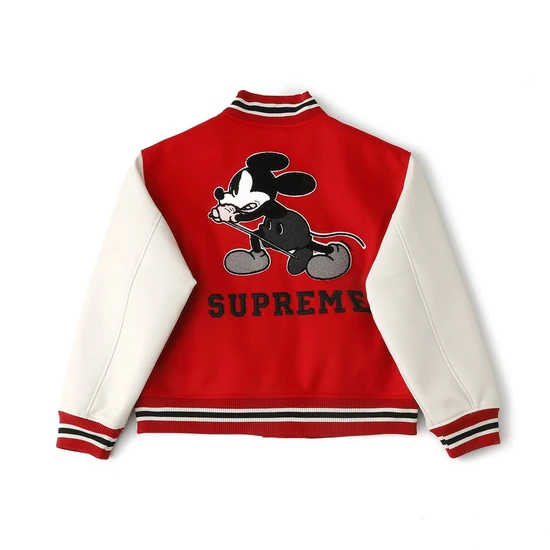 Supreme Supreme x Number N ine Varsity Jacket シュプリーム x ナンバーナイン x ミッキーマウス バーシティ ジャケット
