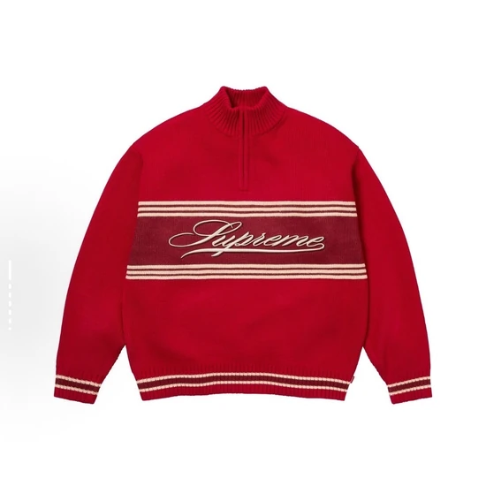 Supreme Script Stripe Half Zip Sweater シュプリーム シュプリーム スクリプト ストライプ ハーフ ジップ セーター