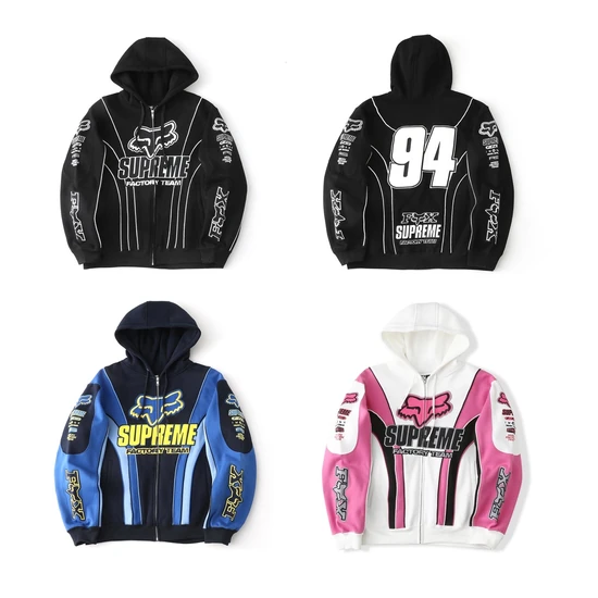 Supreme x Fox Racing Zip Up Hooded Sweatshirt シュプリーム x フォックスレーシング ジップ アップ フード スウェットシャツ