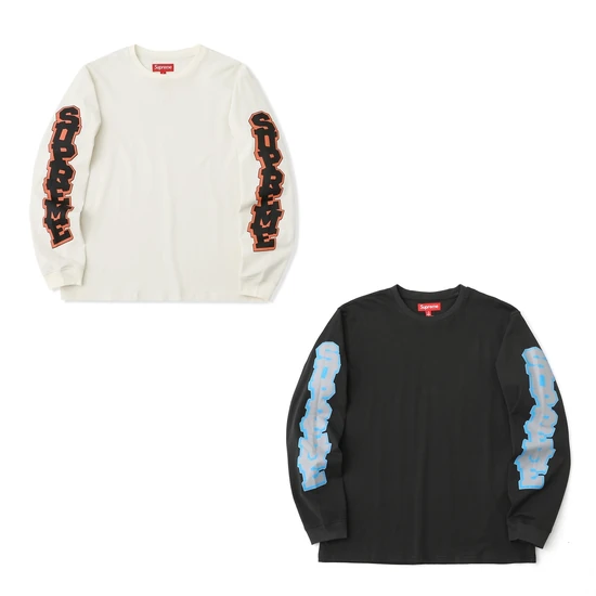 Supreme Cracked Sleeve L/S Tee シュプリーム クラックドスリーブ ロングスリーブ ロンT