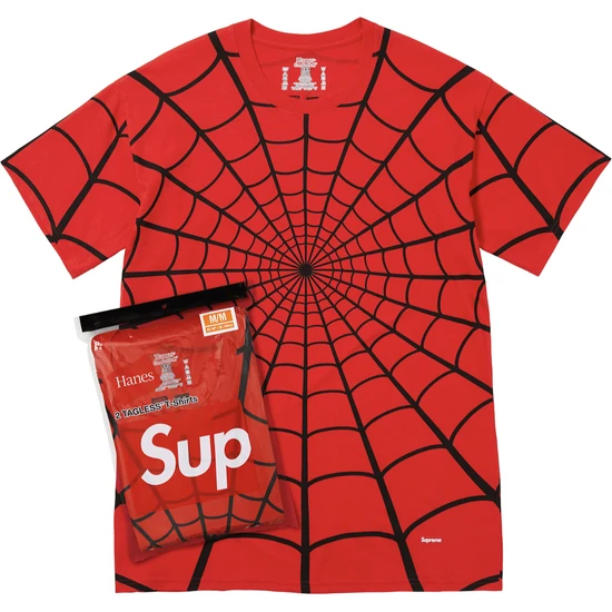 Supreme x Hanes Spider-Man Tagless Tees シュプリーム x ヘインズ スパイダーマンタグレス Tシャツ (2パック)