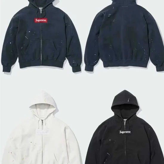 Supreme x MM6 Maison Margiela Box Logo Zip Up Hooded Sweatshirt シュプリーム x MM6 メゾンマルジェラ ボックスロゴ ジップアップ フーデッドスウェットシャツ
