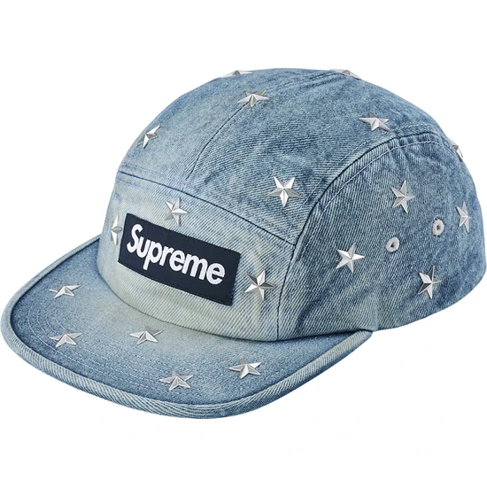 Supreme Stars Studded Denim Camp Cap シュプリーム スターズ スタッズ デニムキャンプキャップ