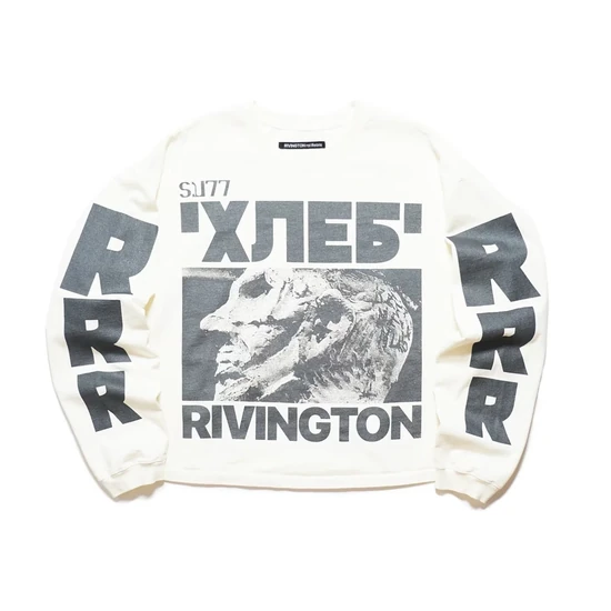 RRR123 Graphic-Print Long-Sleeve T-Shirt リヴィントン ロイ レビス グラフィックプリント ロングスリーブ Tシャツ