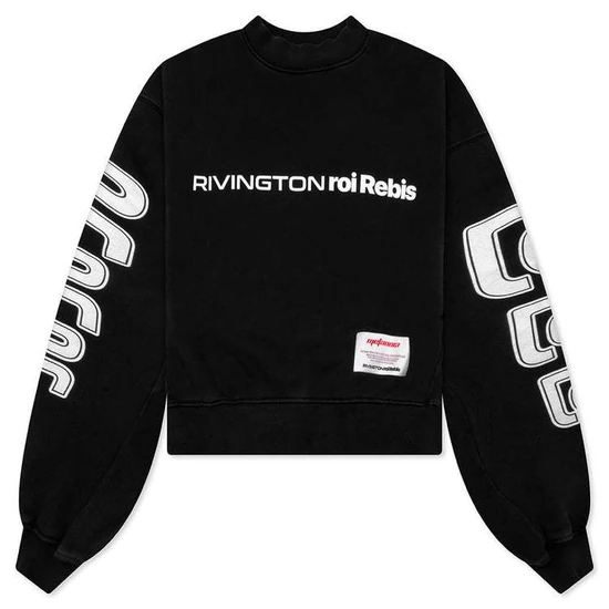 RRR123 Crewneck Jet Black リヴィントン ロイ レビス クルーネック ジェットブラック