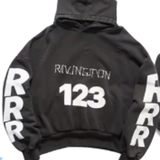 RRR123 Logo-Print Hoodie リヴィントン ロイ レビス ロゴプリント パーカー
