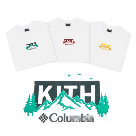 KITH x Columbia Logo Tee キス x コロンビア コラボ Tシャツ