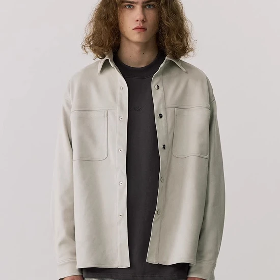 KITH Beige Overshirt キス ベージュ オーバーシャツ
