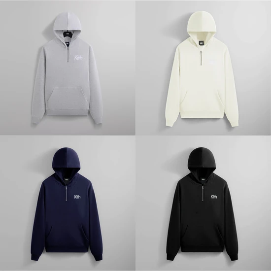 KITH Quinn Hoodie Light Heather Grey キス クイン パーカー ライトヘザーグレー