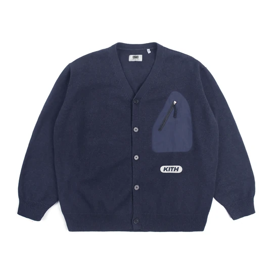 KITH Logo-Embroidered Cardigan キス ロゴ刺繍 カーディガン