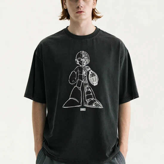 KITH x Capcom Mega Man Sketch Vintage Tee Black キス x カプコン ロックマン スケッチ ビンテージ Tシャツ ブラック