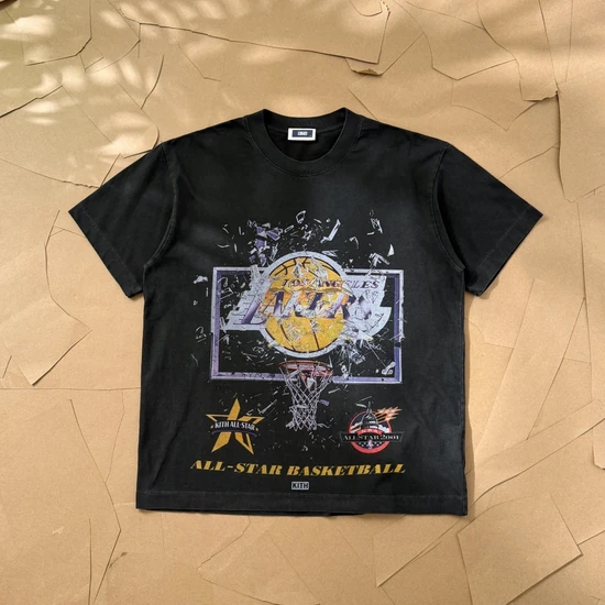 KITH x NBA Lakers Shattered Backboard T-Shirt キス x NBA レイカーズ シャタードバックボード Tシャツ