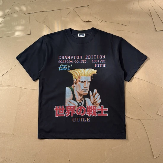 KITH x Capcom Guile Champion Edition Vintage Tee Black キス x カプコン ガイル チャンピオン エディション ビンテージ Tシャツ ブラック