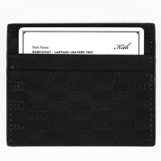 KITH Monogram Card Holder Black キス モノグラム カードホルダー ブラック