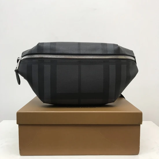 Burberry Cason Belt Bag London Check Dark Charcoal 80142371 バーバリー カソン ベルトバッグ ロンドンチェック ダークチャコール