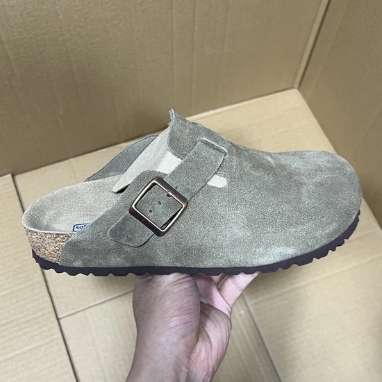 BIRKENSTOCK Boston Suede Clog Stone ビルケンシュトック ボストン スエード クロッグ ストーン