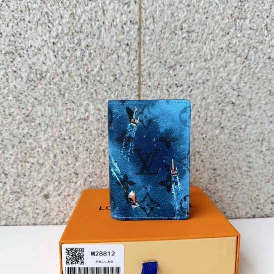 Louis Vuitton Pocket Organizer Monogram Catamaran Navy M28812 ルイヴィトン ポケット オーガナイザー モノグラム カタマラン ネイビー