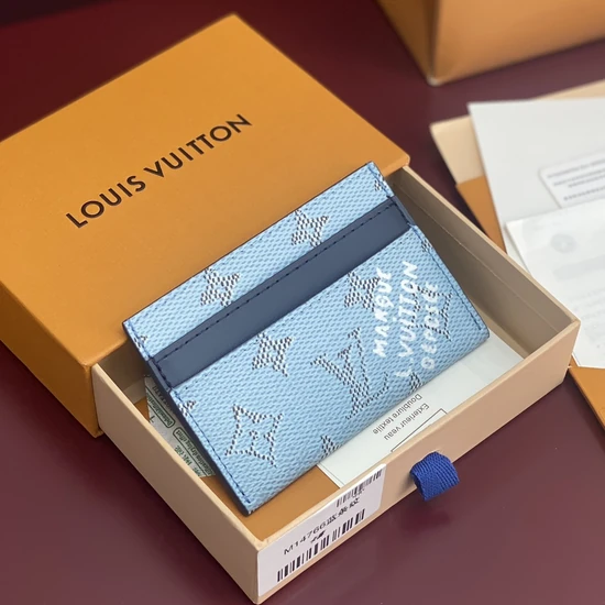 Louis Vuitton Damier Card Holder Light Blue M14766 ルイヴィトン ダミエ カードホルダー ライトブルー