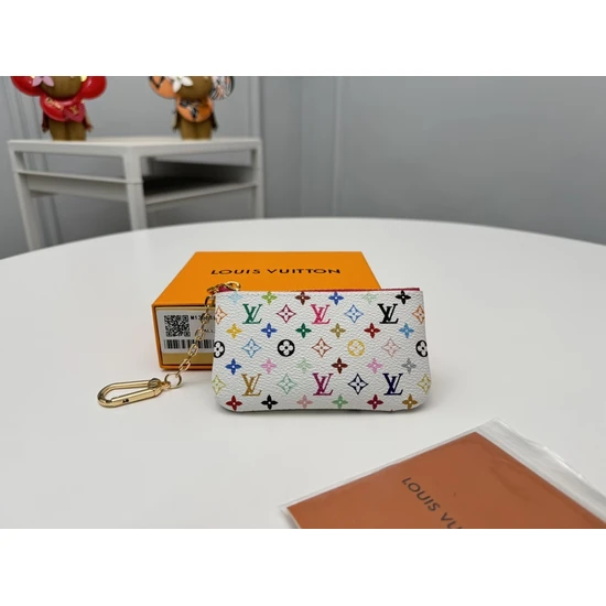 Louis Vuitton x Takashi Murakami Key Pouch White M13664 ルイヴィトン x タカシムラカミ キーポーチ ホワイト