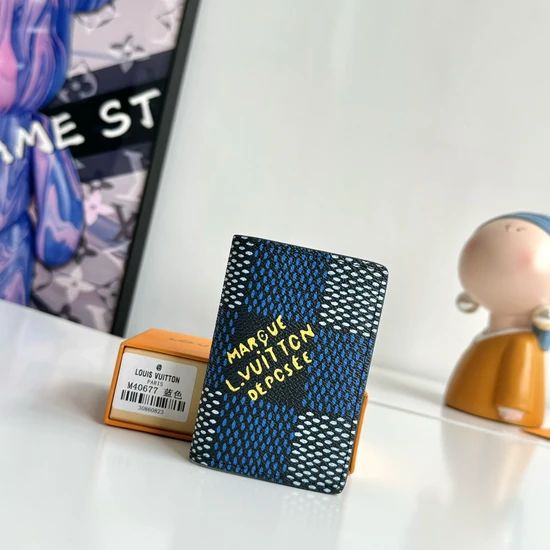 Louis Vuitton Pocket Organizer Damier Heritage Blue M40677 ルイヴィトン ポケット オーガナイザー ダミエ ヘリテージ ブルー