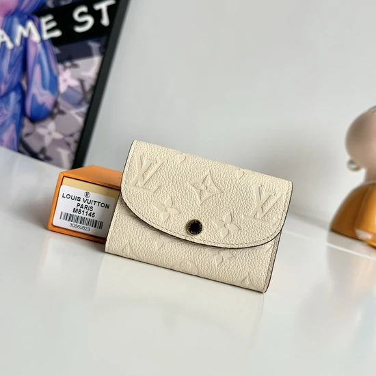Louis Vuitton Rosalie Coin Purse Monogram Empreinte Cream M81145 ルイヴィトン ロザリエ コインパース モノグラム アンプラント クリーム